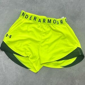 Under Armour Neon Yellow Athletic Shorts XS
